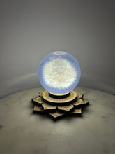 Load image into Gallery viewer, Lotus Wooden (L) White Light Sphere Stand