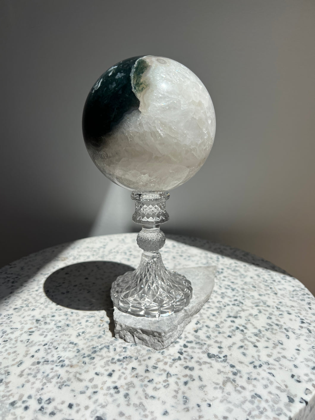 Moss Agate Mega Sphere