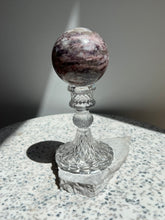 Load image into Gallery viewer, Pink Tourmaline with inclusions Sphere
