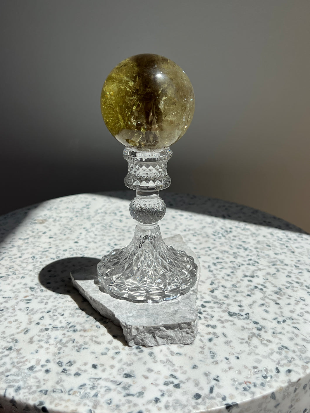 AA Citrine Smokey Sphere