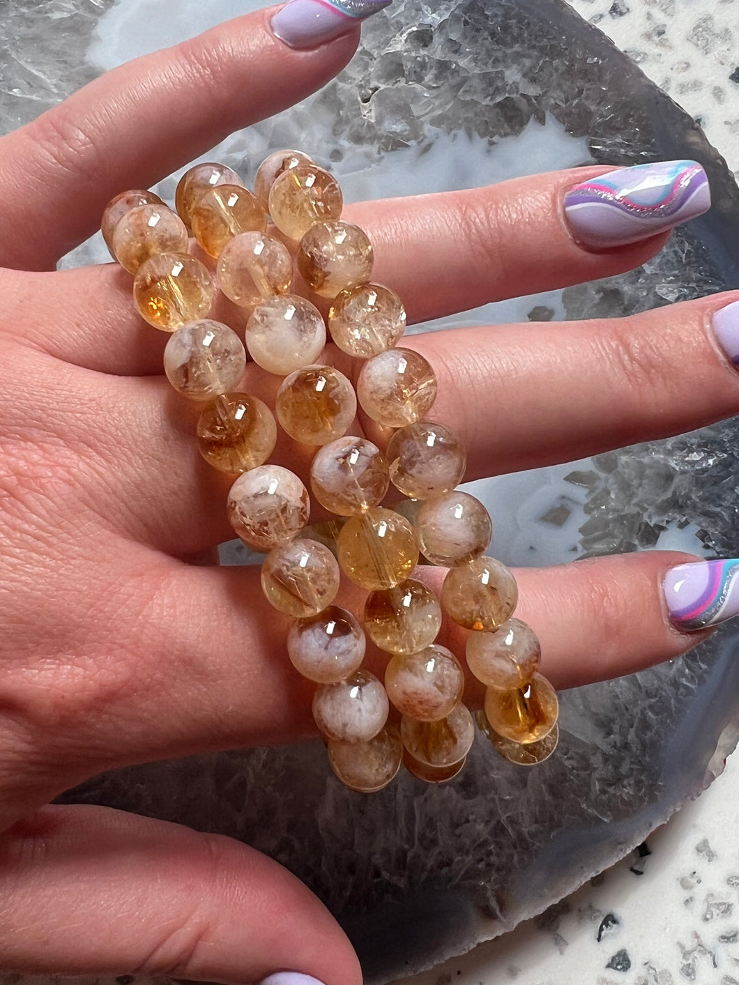 Natrual Citrine 8mm Bracelet