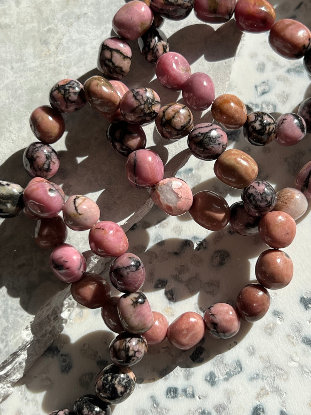 Rhodonite Small Nuggies Bracelet