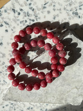 Load image into Gallery viewer, Rhodonite High Grade 10-12mm Bracelet
