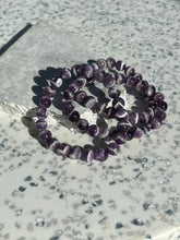 Load image into Gallery viewer, Chevron Amethyst 8mm Bracelet
