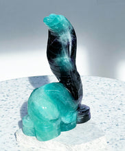 Load image into Gallery viewer, Black, Green, Purple Fluorite Snake
