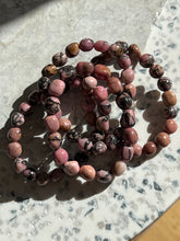 Load image into Gallery viewer, Rhodonite Small Nuggies Bracelet
