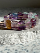 Load image into Gallery viewer, Rainbow Fluorite Chunky Bracelet
