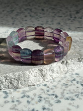 Load image into Gallery viewer, Rainbow Fluorite Chunky Bracelet
