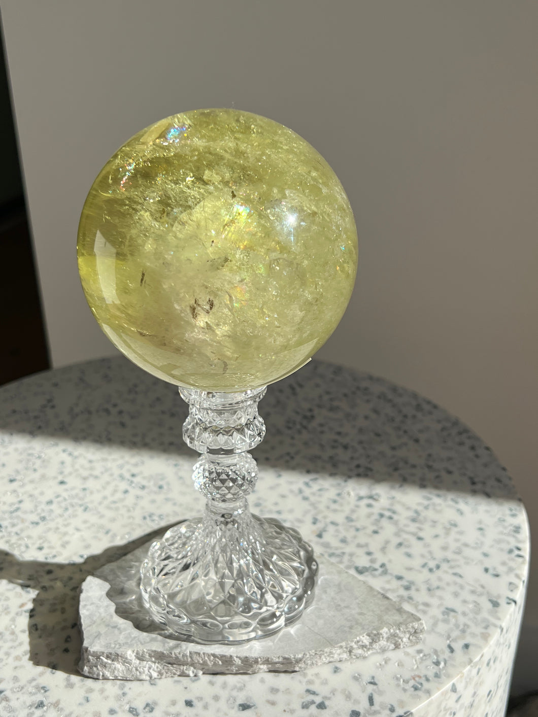 Triple AAA Citrine Sphere