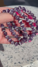 Load and play video in Gallery viewer, Chevron Amethyst 8mm Bracelet
