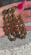 Load and play video in Gallery viewer, Pyrite Cube Bracelet
