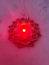 Load image into Gallery viewer, Lotus Wooden (S) Coloured Light Sphere Stand
