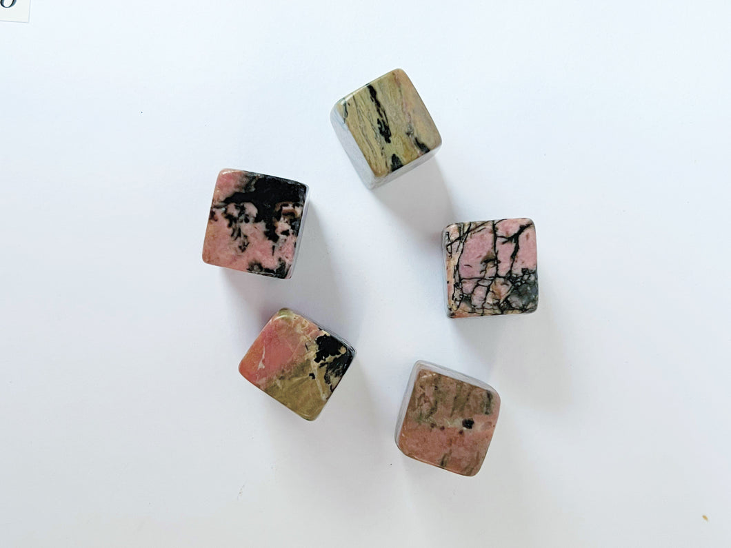 Rhodonite Cubes