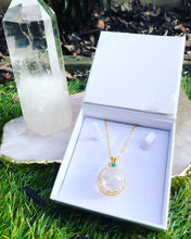 Load image into Gallery viewer, Clear Quartz Pendant - Blue
